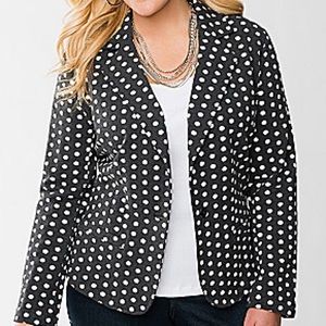 Lane Bryant Polka Dot Blazer